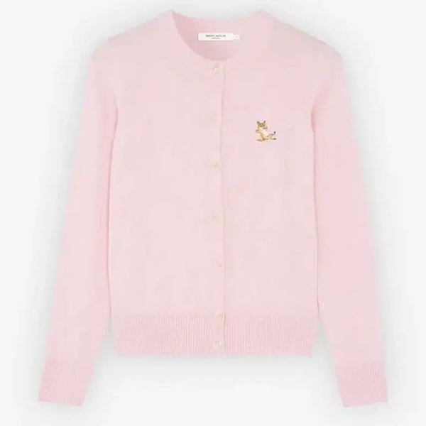 [BUNJANG] Maison Kitsuné Chilax Fox Patch Cardigan Pink / 메종키츠네 칠렉스 칠랙스 폭스 패치 핑크 가디건