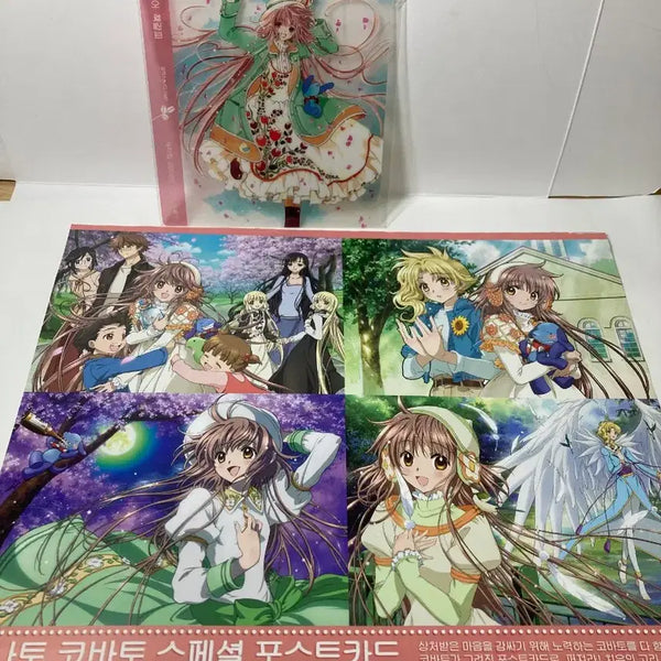[BUNJANG] CLAMP "Kobato." Original Art Clear Bookmark & Postcard Set (Sealed) / 급처 클램프 원화 코바토. 소장용 미개봉 굿즈 일괄