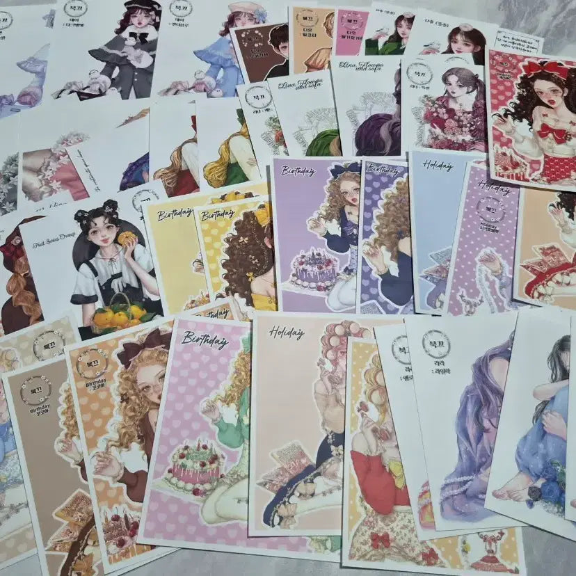 [BUNJANG] Buk-kku Character Stickers Set / 북끄님 인물인스