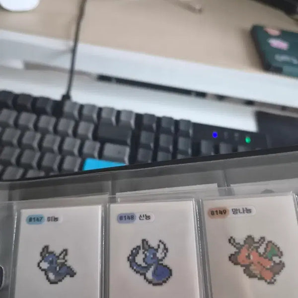 [BUNJANG] Pokemon Pixel Stickers - Mini Dragon Trio / 포켓몬 픽셀 띠부씰 미뇽 신뇽 망나뇽 팔아요