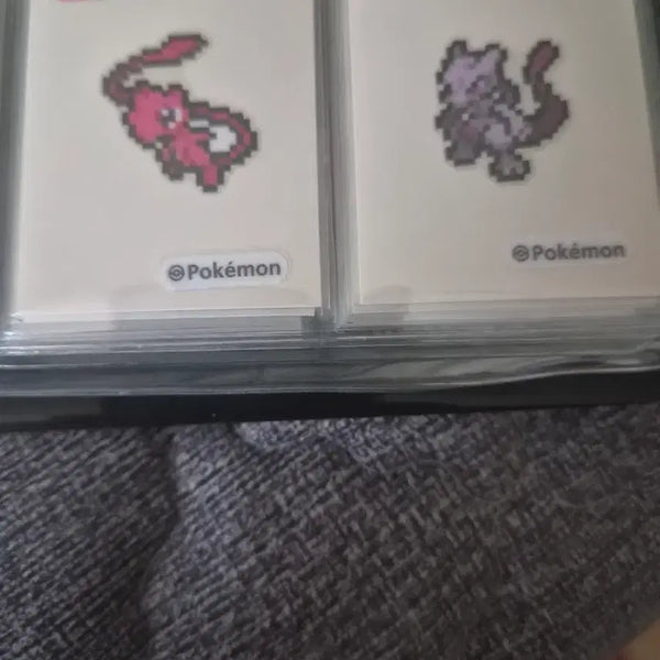 [BUNJANG] Pokemon Pixel Sticker Set (Mew, Mewtwo) / 포켓몬 픽셀 띠부씰 뮤 뮤츠 팔아요