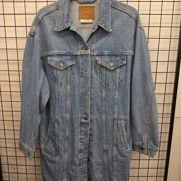 [BUNJANG] Levi's Denim Jacket Long Coat / 리바이스 데님 자켓 롱 코트