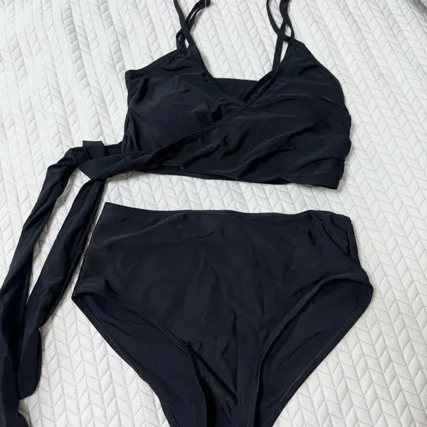 [BUNJANG] Vendys Black Strap Bikini (Size S) / 블랙 스트랩 비키니
