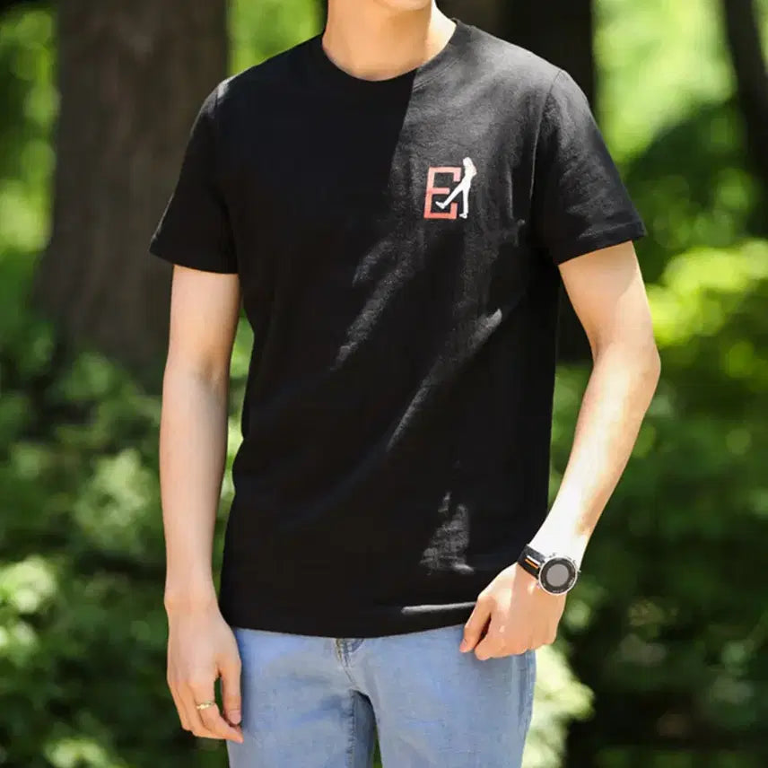 [BUNJANG] Blueforce Alterdi Round Neck Short Sleeve T-Shirt XL (Black, Cotton) / (새상품) 블루포스 엘터디 라운드넥 반팔 티셔츠 XL (105)