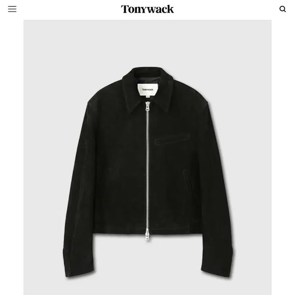 [BUNJANG] Tonywack Calf Suede Detroit Blouson Jacket XL / 토니웩 Calf Suede Detroit Blouson Jacket XL