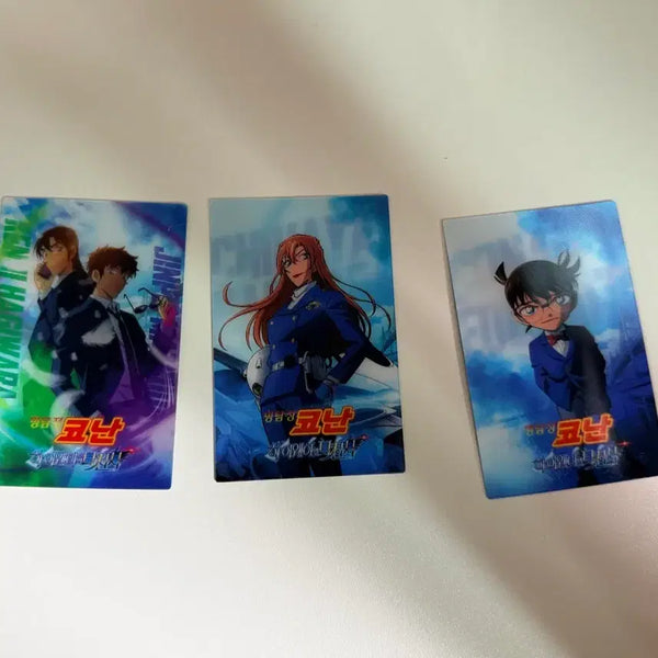[BUNJANG] Detective Conan: The Bride of Halloween Lenticular Card Set - Matsuda Jinpei, Hagiwara Chihaya, Conan / 명탐정 코난 하이웨이의 타천사 렌티큘러 카드 마츠다 진페이, 하기와라 치하야, 코난 일괄
