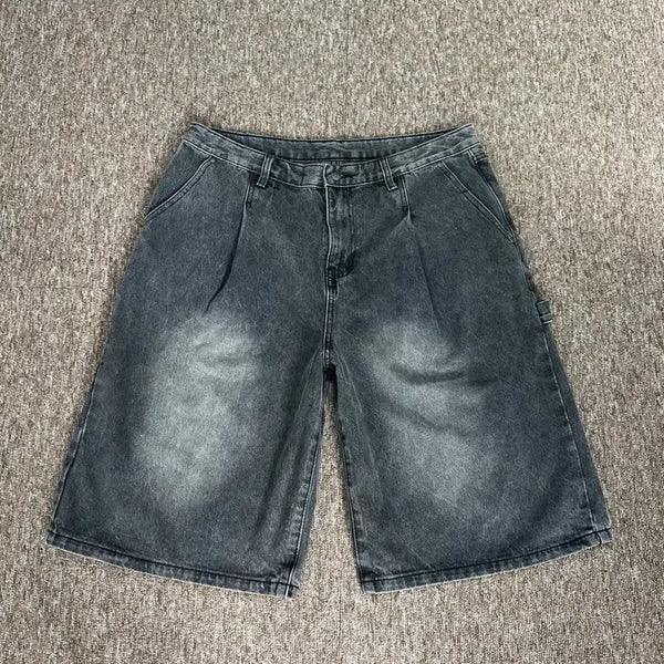 [BUNJANG] Dimitriblack Black Denim Bermuda Pants Size 4 / 디미트리블랙 흑청 데님 버뮤다 팬츠 4