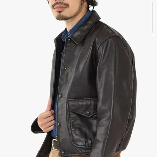 [BUNJANG] Beams Plus Horsehide A-2 Jacket Khaki / 빔즈 플러스 말가죽 A-2 자켓 (XL)