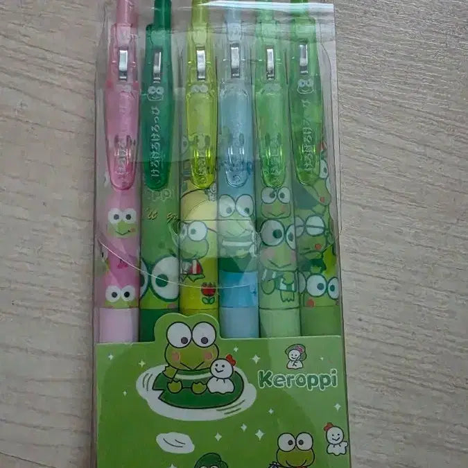 [BUNJANG] Keroppi Pen Set (6 pcs) / 케로피 펜 세트 6개입 새상품