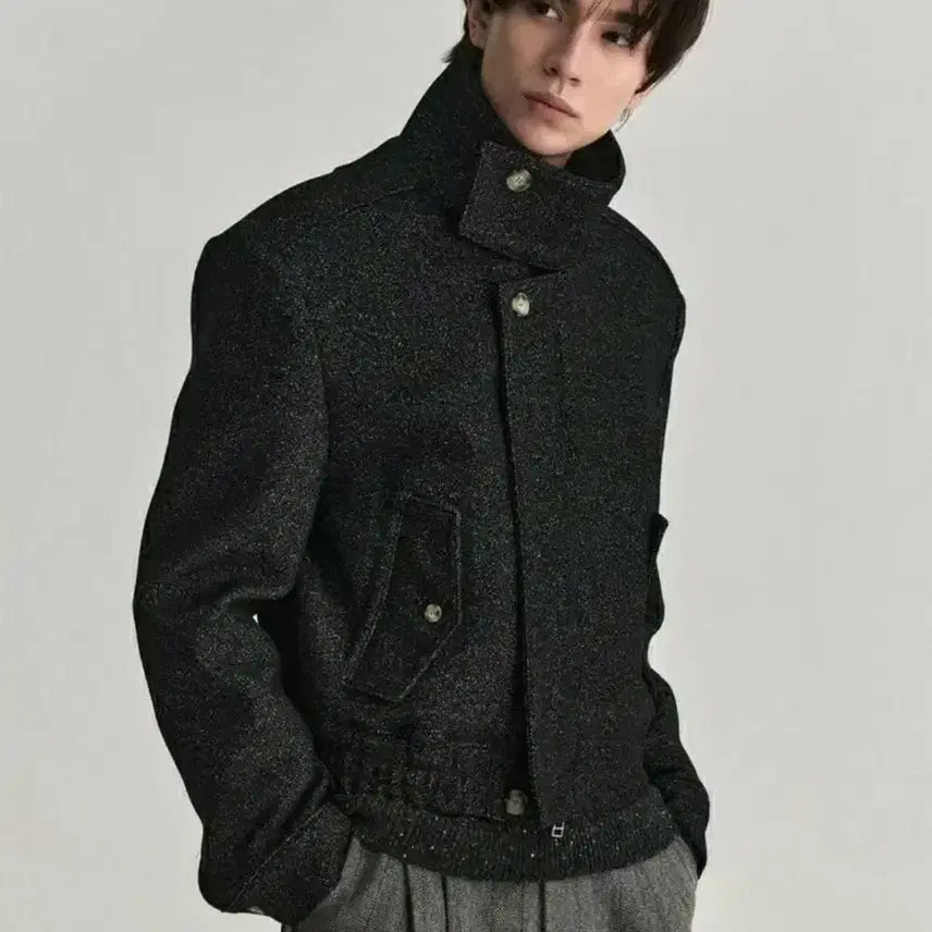 [BUNJANG] WAVYNESS Highneck Wool Jacket 2 / 웨이비니스 하이넥 울자켓 2