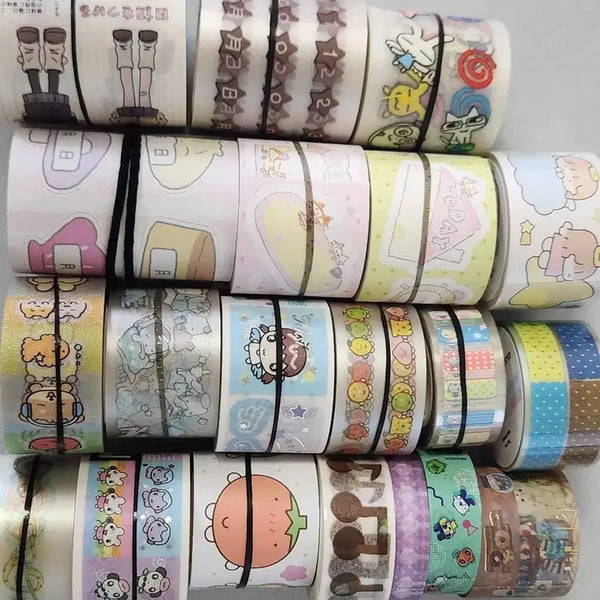 [BUNJANG] 20 pcs Die-Cut Masking Tape Set / 다이어리꾸미기 다꾸 20개 통마테 키스컷 마스킹테이프 일괄 처분 판매