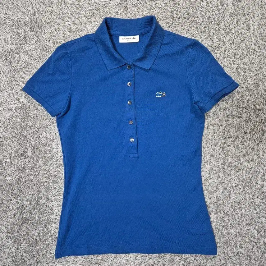 [BUNJANG] Lacoste Women's Slim Fit Short Sleeve Polo T-Shirt Size 90 / 라코스테 여성 반팔 카라티 슬림핏 90