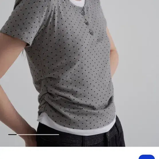 [BUNJANG] 8 Seconds Layered T-shirt Gray / 8세컨즈 레이어드 티셔츠 그레이