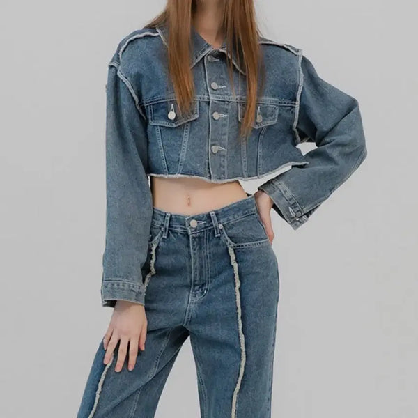 [BUNJANG] Kissing Denim Jacket / 키시닝 데님자켓 새상품