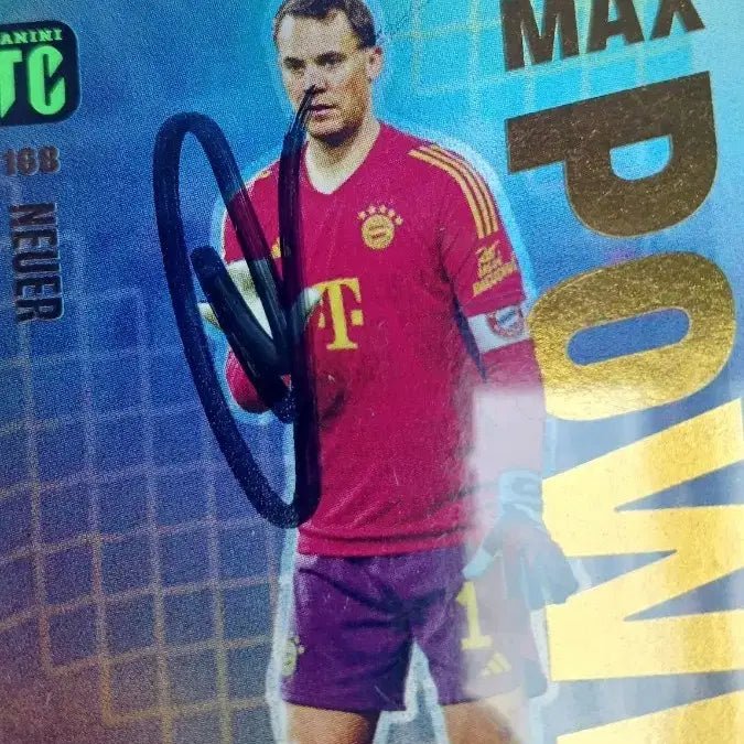 [BUNJANG] Panini Neuer Max Power Autographed Soccer Card with Video Proof / *영상있음*친필싸인파니니 NEUER MAX POWER 사인 축구 카드