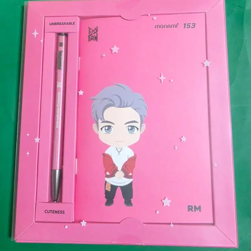 [BUNJANG] BTS x Monami153 TinyTAN Collaboration RM Ballpoint Pen & Notebook Set / BTS x 모나미153 타이니탄 콜라보 RM