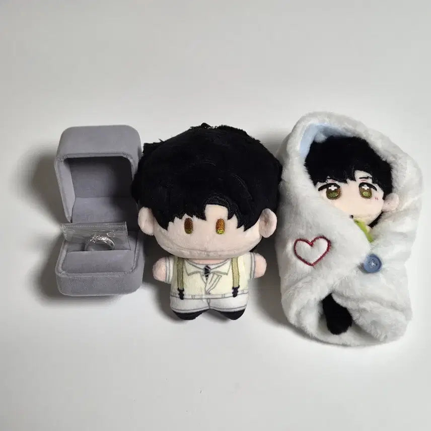 [BUNJANG] Love and Deepspace Seo Eon Plush Doll & Ring Bundle / 러브앤딥스페이스 이서언 비공식 누이 반지