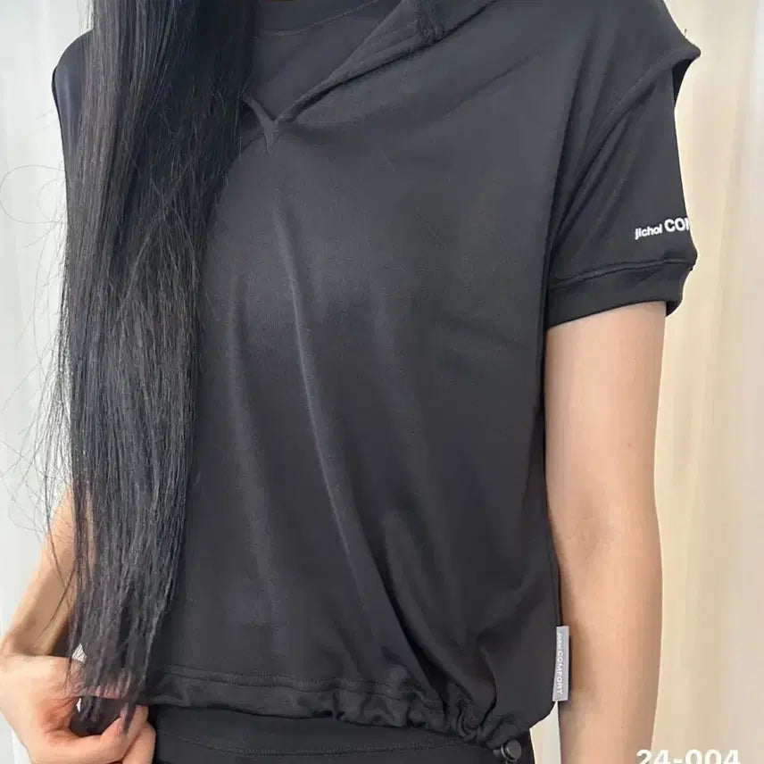 [BUNJANG] Jichoi Comfort 24-004 Hooded Sleeveless Top / 지초이컴포트 24-004 HOODED SLEEVELESS 후디 슬리브리스 나시