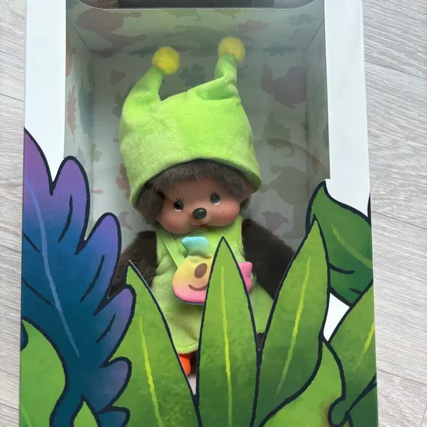 [BUNJANG] Greeny Monchhichi Plush Toy / 그리니 몬치치