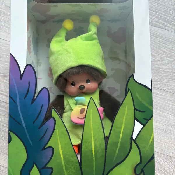 [BUNJANG] Greeny Monchhichi Plush Toy / 그리니 몬치치