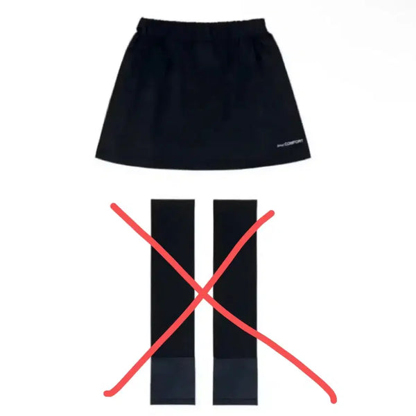 [BUNJANG] Jichoi Comfort 25-002 Waterproof Mini Skirt Black / 지초이컴포트 25-002 미니스커트 데일리 워터프루프 블랙