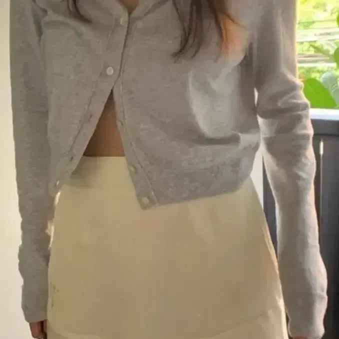 [BUNJANG] Thanat Basic Round Cardigan Grey / 타낫 베이직 라운드 가디건 그레이