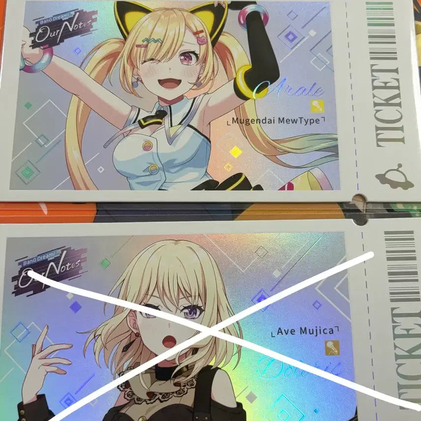 [BUNJANG] BanG Dream! Hour Note Holo Ticket Arare / 뱅드림 아워노트 서코 홀로그램 티켓 아라레