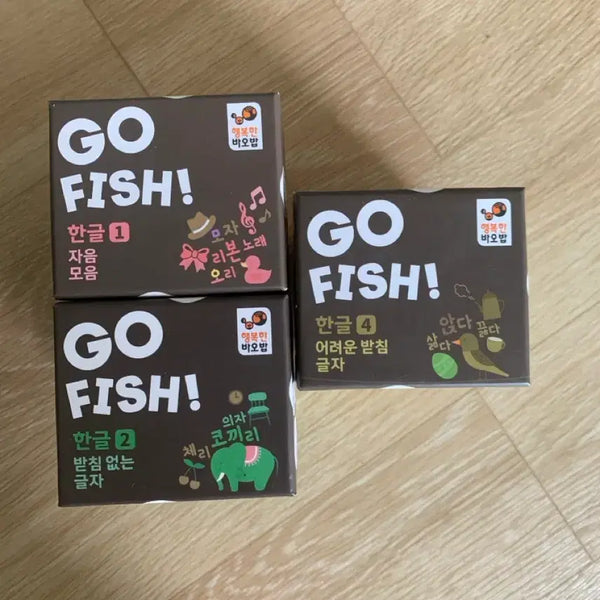 [BUNJANG] Happy Baobab Go Fish! Korean Cards Set 1-4 Bundle / 행복한 바오밥 고피쉬! 한글 카드 1, 2, 3, 4 세트 (일괄)