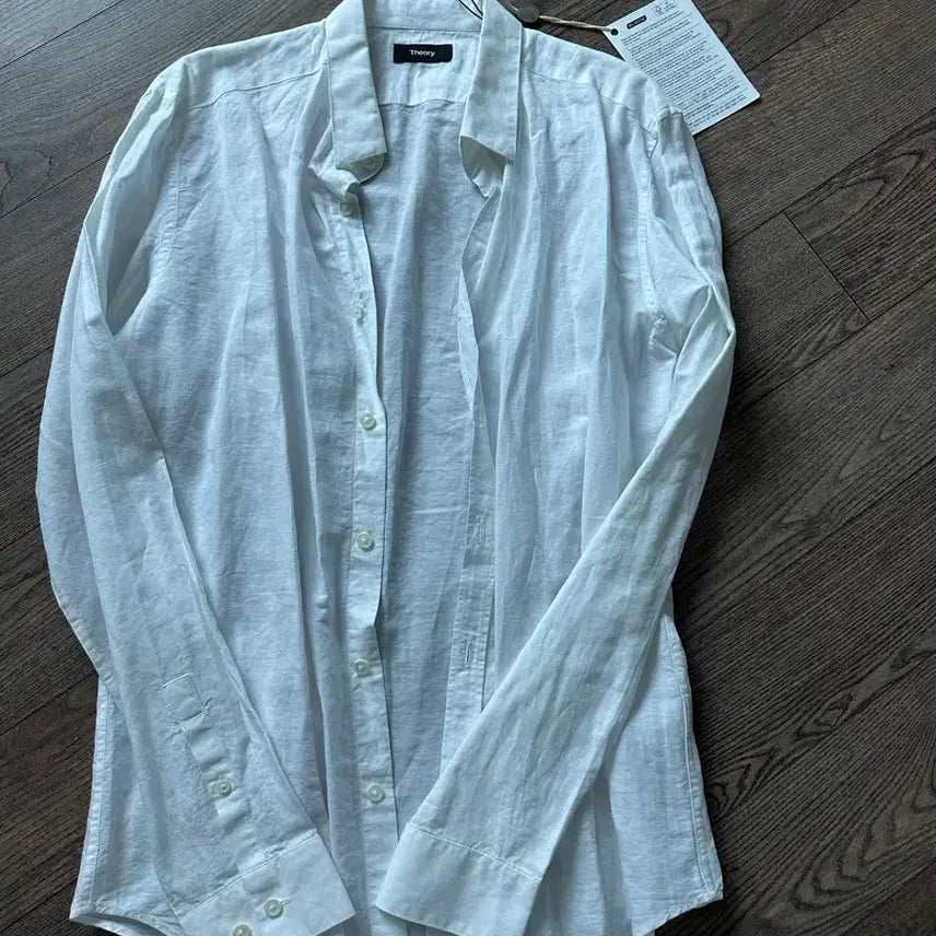 [BUNJANG] Theory Zack PS Linen Shirt White Small / 띠어리 린넨 Zack PS 화이트 셔츠 (스몰 95-100)