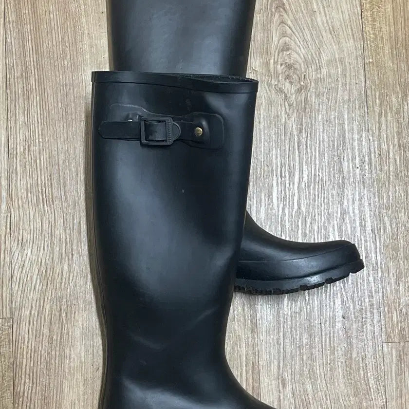 [BUNJANG] Black Long Rain Boots Size S 235 / 롱 레인 부츠 장화 S 235 사이즈
