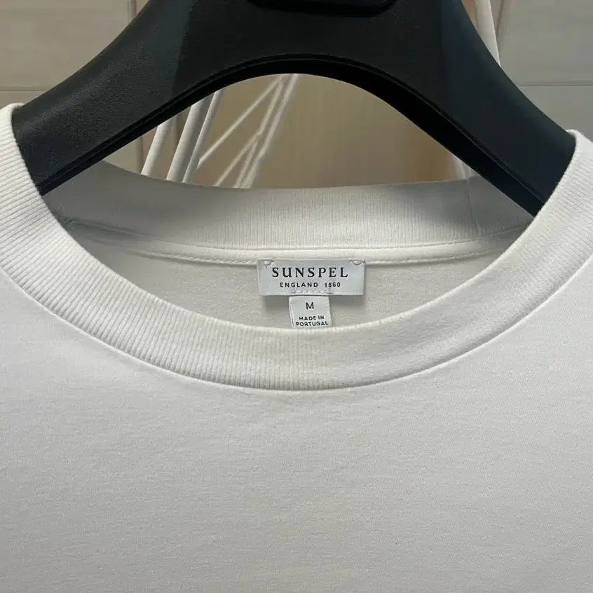 [BUNJANG] Sunspel Heavyweight Long Sleeve T-Shirt White M / 선스펠 / 헤비웨이트 롱슬리브 티셔츠 화이트 / M