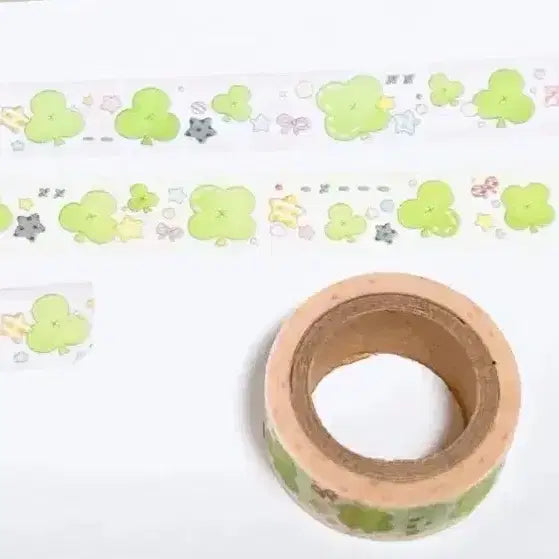 [BUNJANG] Lucky Clover & Cat Character Deco Masking Tape Set / 네잎클로버마테 행운마테 다꾸띵 다꾸마테띵 마스킹테이프 다이어리마테 다꾸씰스티커 다꾸스티커 애옹충전소 캐릭터다꾸 다꾸용품 다꾸템 육공다이어리