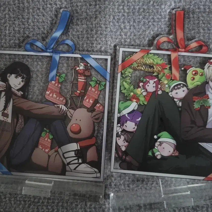 [BUNJANG] Lee Chahyeon Isekai Illusion Hunter Christmas Stand & Lemming Stress Ball Keychain Bundle Set / 이착헌 이세계 착각 헌터 크리스마스 스탠드+레밍 스트레스볼 키링 일괄 판매