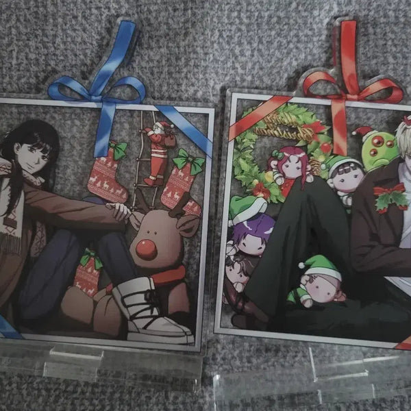 [BUNJANG] Lee Chahyeon Isekai Illusion Hunter Christmas Stand & Lemming Stress Ball Keychain Bundle Set / 이착헌 이세계 착각 헌터 크리스마스 스탠드+레밍 스트레스볼 키링 일괄 판매