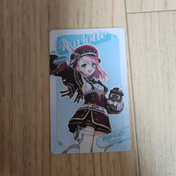 [BUNJANG] Genshin Cafe Charlotte Photocard / 원신 카페 샤를로트 포토카드 굿즈