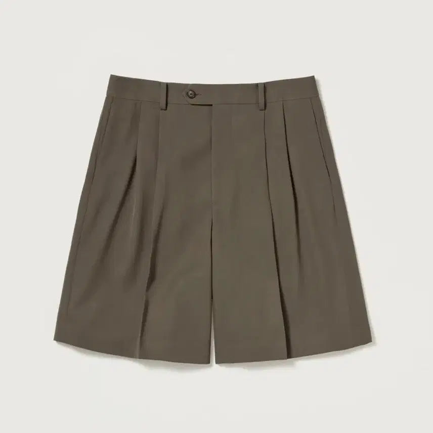 [BUNJANG] Auralee Light Wool Max Gabardine Shorts Dark Brown / [4] 오라리 라이트 울 맥스 가바딘 쇼츠 다크 브라운