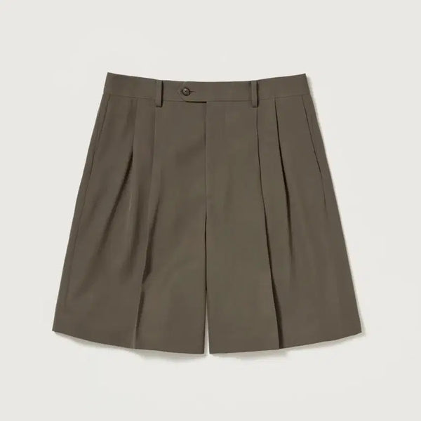 [BUNJANG] Auralee Light Wool Max Gabardine Shorts Dark Brown / [4] 오라리 라이트 울 맥스 가바딘 쇼츠 다크 브라운