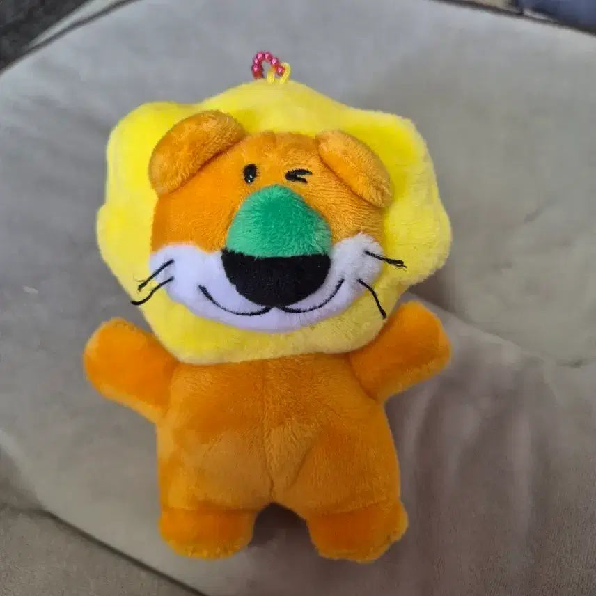 [BUNJANG] Tabeko Doubutsu Lion Plush Keychain / 일본 타베코 도부츠 사자 인형 키링