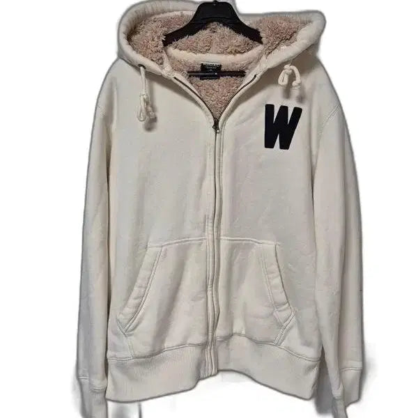 [BUNJANG] Who AU Wolf Jyo Genuine Boa Fur Men's Winter Hooded Zip-Up Jumper Jacket (Size 100) / 후아유 울프죠 정품 보아털 남자 겨울용 남성 후드집업점퍼자켓100