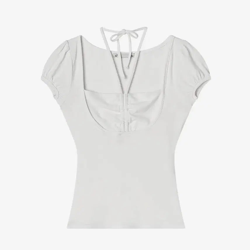 [BUNJANG] IlloI White Giselle Gathered Top / 일리오 White Giselle gathered top