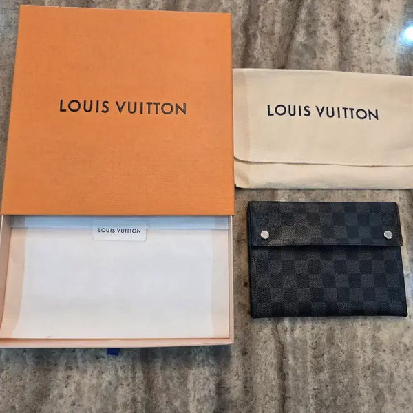 [BUNJANG] Louis Vuitton Damier Graphite Slim Pouch / [정품] 루이비통 다미에 그라파이트 슬림 파우치 (풀구성)