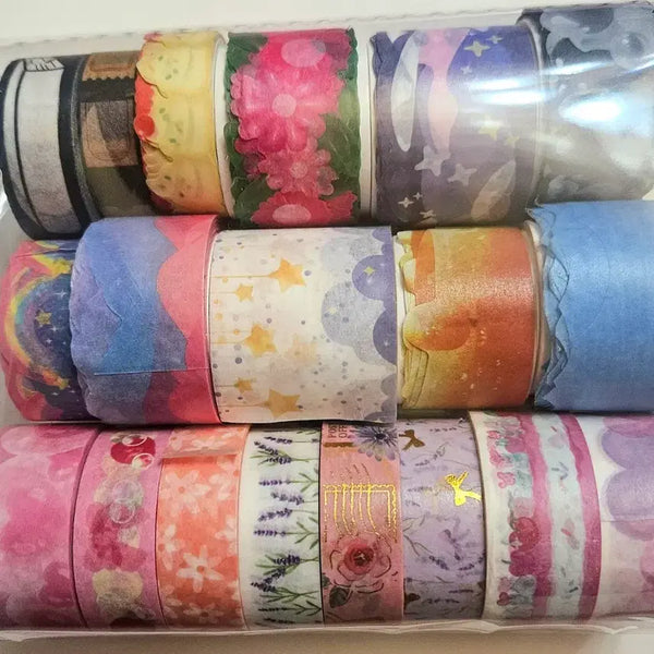 [BUNJANG] Washi Tape Set (19 Types) Bundle / 마테 19종 일괄판매