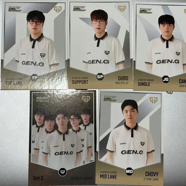 [BUNJANG] Bault Home Ground T1 & Gen.G Card Set / Bault 홈그라운드 카드 T1 티원 GEN.G 세트