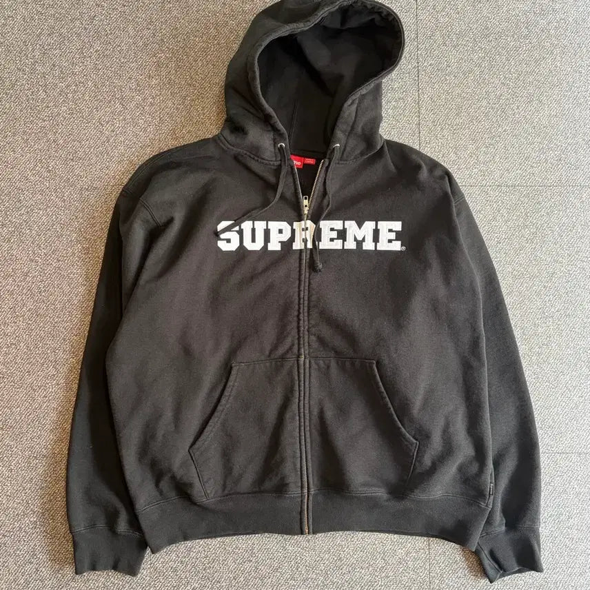 [BUNJANG] Supreme Appliqué Hooded Zip-Up / 슈프림 어플리케 후드집업