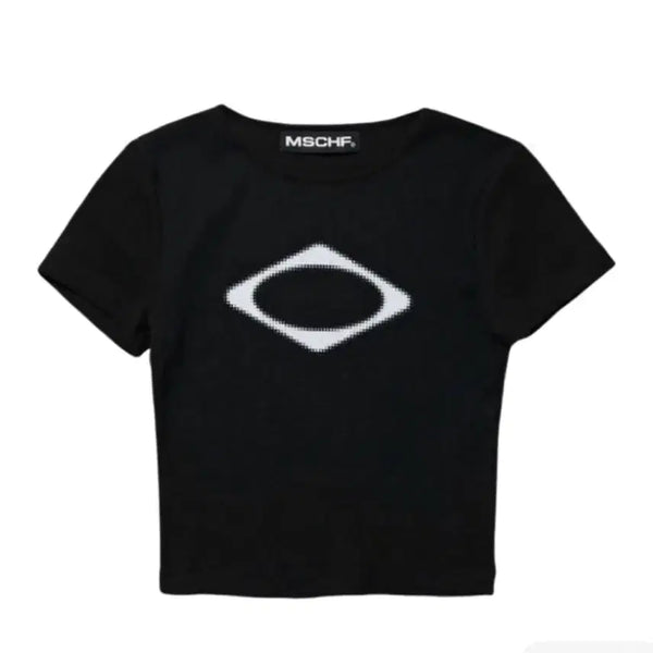 [BUNJANG] Mischief Rhombus Blur T-shirt Mini Black / (새상품) 미스치프 롬버스 블러 티셔츠 미니 블랙