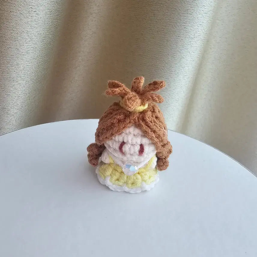 [BUNJANG] Disney Princess Belle Mini Amigurumi Doll / 디즈니 공주 미니 인형 벨