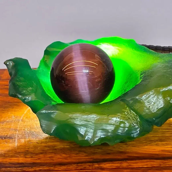 [BUNJANG] Emerald Agate and Tiger's Eye Mineral Scholar Stone / 26081724 좋은 기운을 내뿜는 에메랄드 마노석과 호안석 광물 수석 팝니다