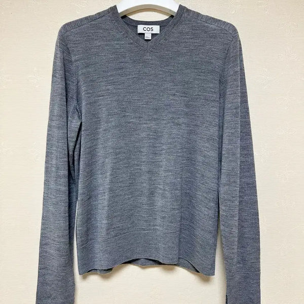 [BUNJANG] COS Grey 100% Wool Knit Sweater / 코스 cos 회색니트