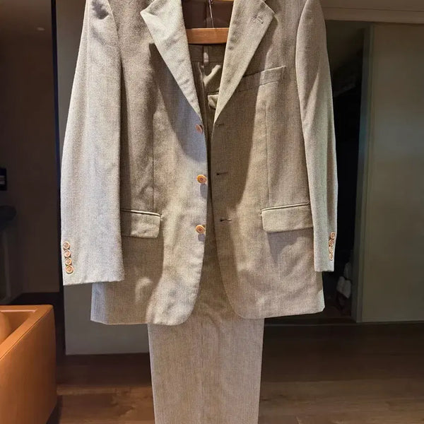 [BUNJANG] Paul Smith Two-Pleat Gunclub Check Wool Suit Set / 폴스미스 영국식 투플리츠 쓰러버튼 건클립 모직체크 수트 세트