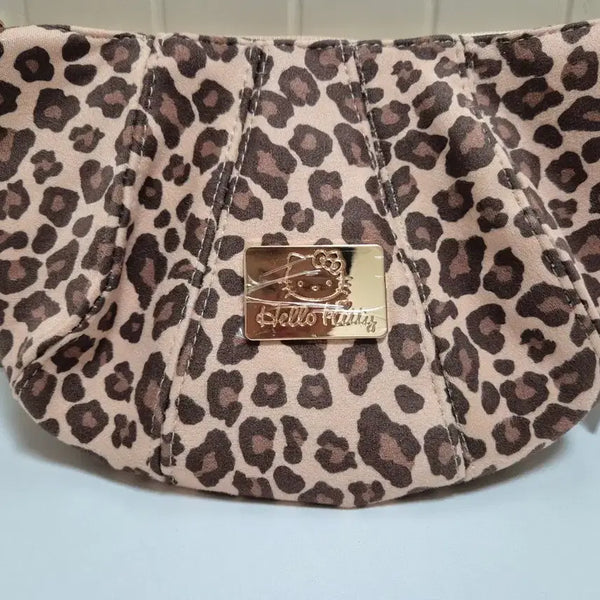 [BUNJANG] Sanrio Hello Kitty Leopard Print Crossbody Bag / 산리오 정품 헬로키티 호피 레오파드 크로스백 (새상품)
